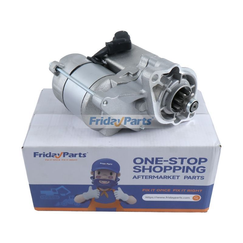 12V 9T Anlasser 16285-63012 für Kubota Motor D902 Rasenmäher ZD1021