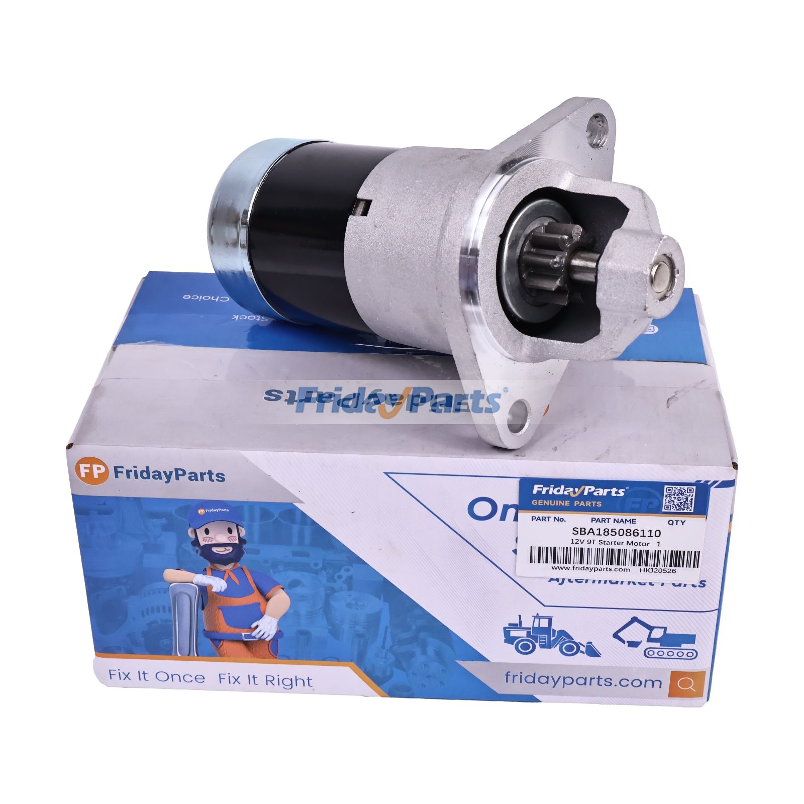 12V 9T Starter Motor for Shibaura Tractor SD1500A