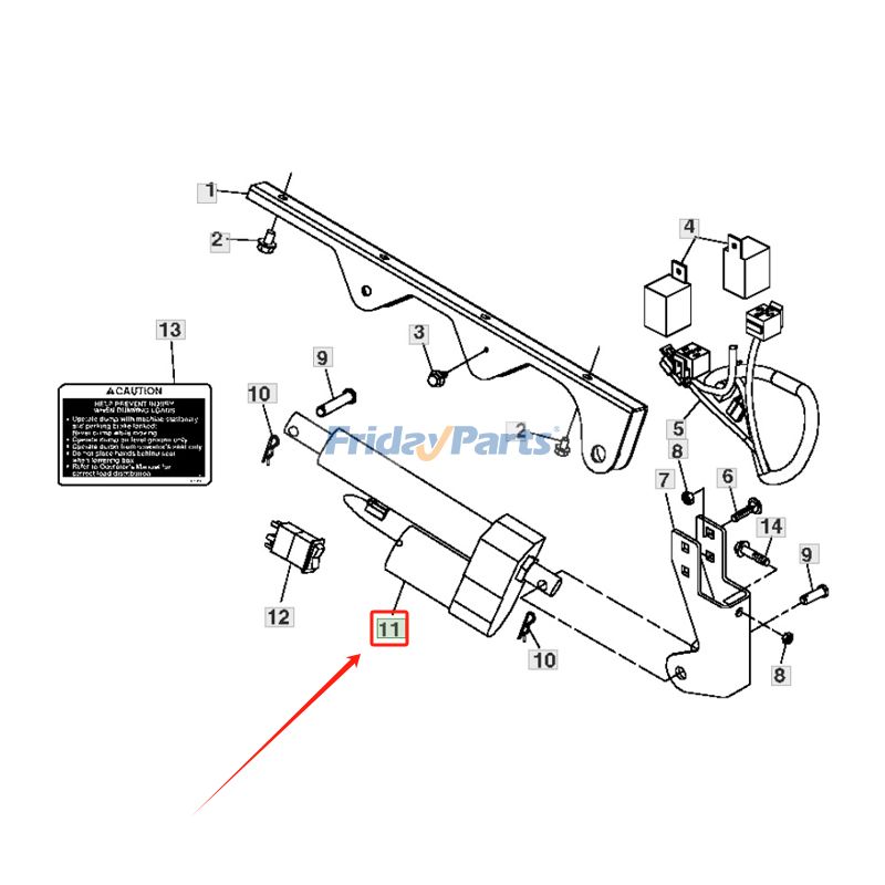 ユーティリティビークル 12Vアクチュエータ