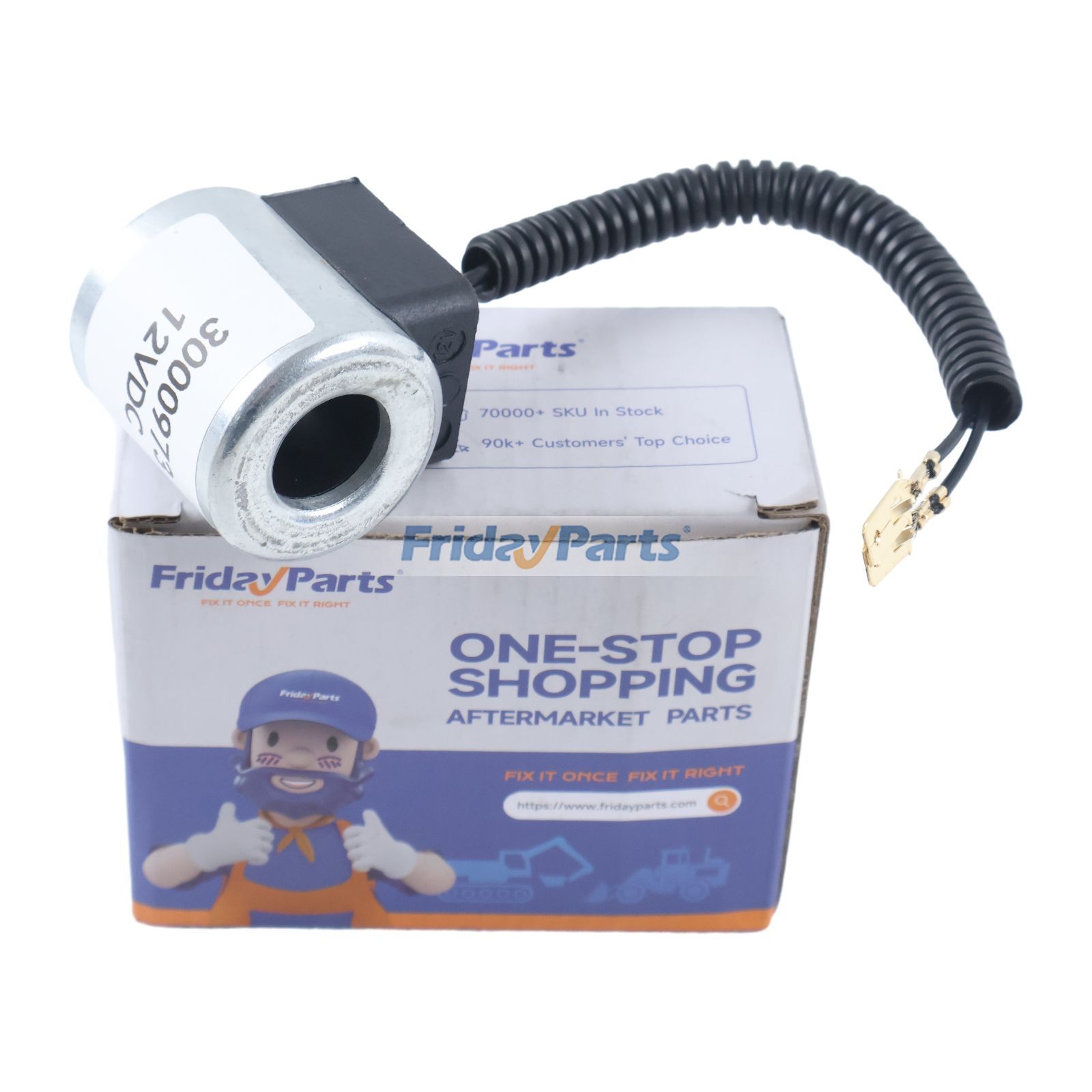 12V Aftermarket Hydac 3000973 3013042 Solenoid Valve Coil for Excavator Loader Crane