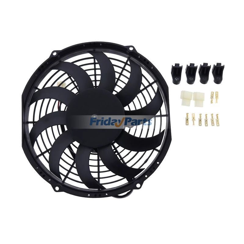 12V Aftermarket Spal 30100371 VA11-AP7/C-29S Radiator Fan Blower for Excavator Loader Generator