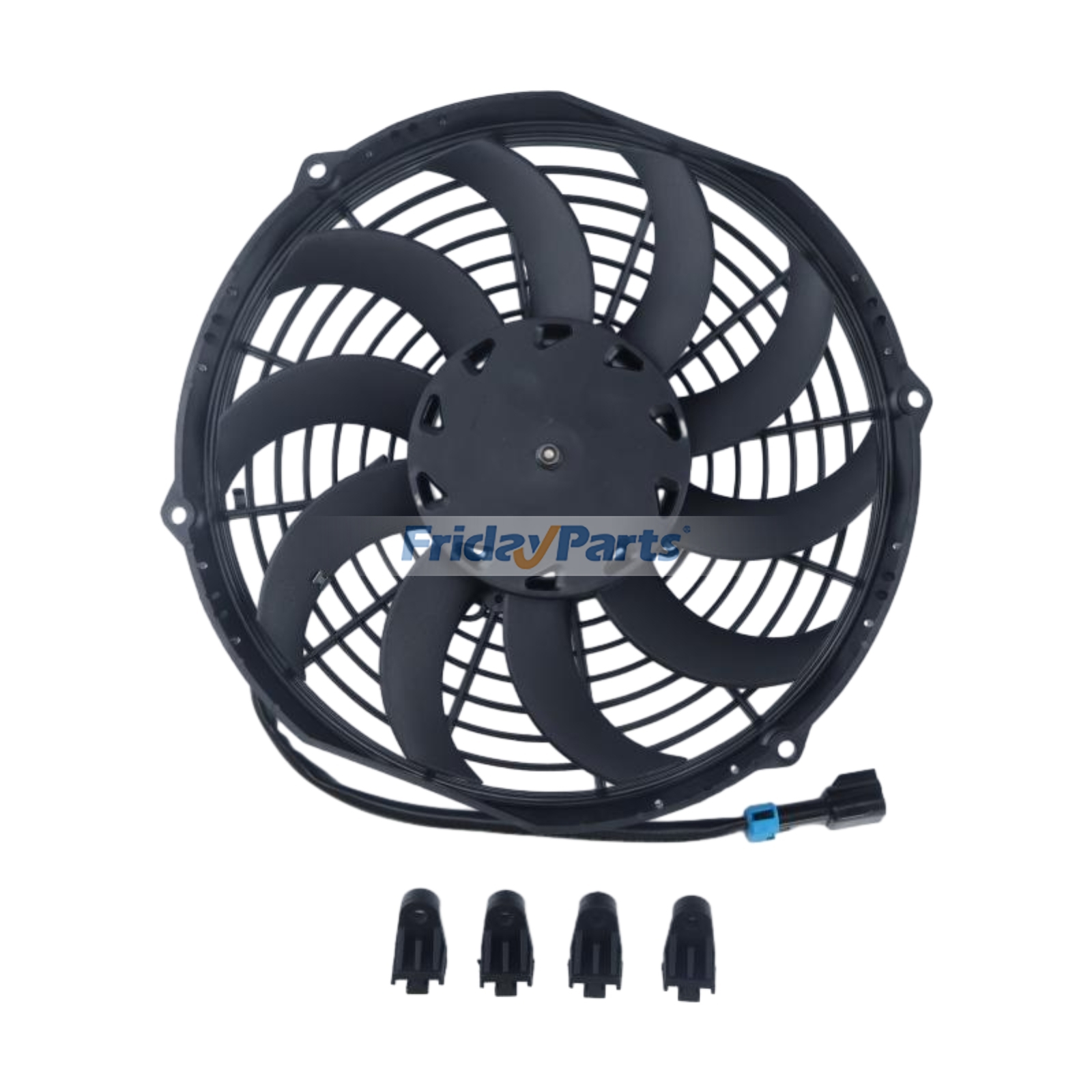 12V Aftermarket Spal VA11A-AP7/C/T-57A 30100628B Puller Fan for Excavator Loader Tractor