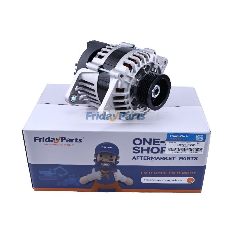 12-V-Lichtmaschine 128990-77250 für Yanmar-Motor 2YM15 3JH40 3JH5E 3YM20 4JH110 4JH4 4JH57 4JH80