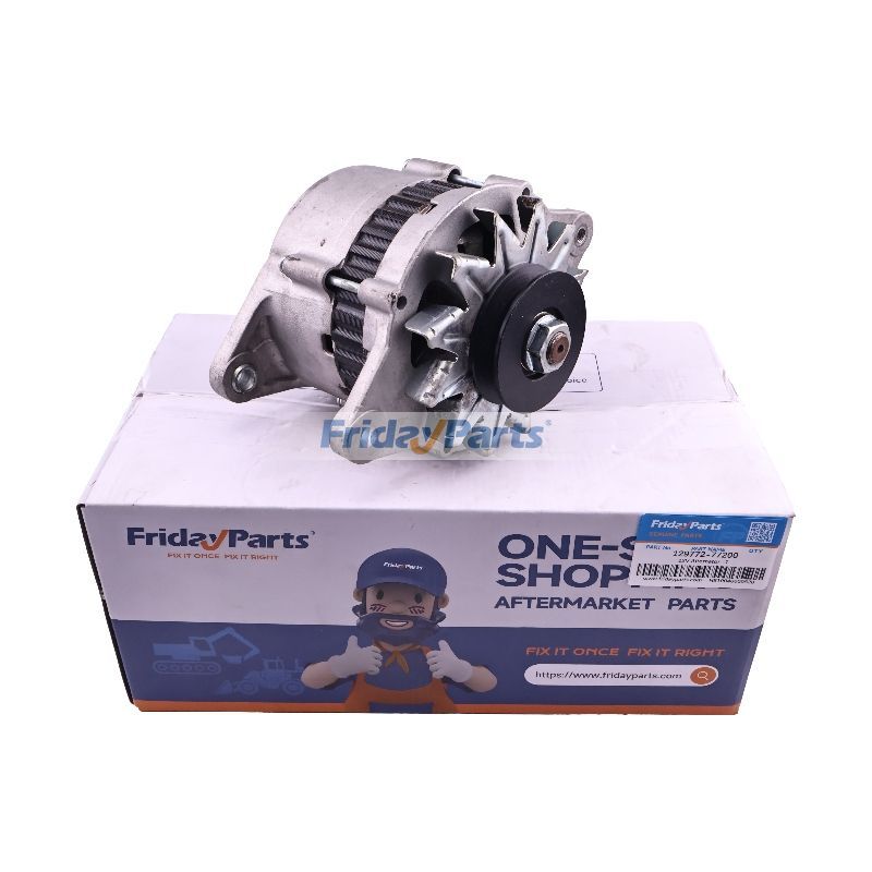 Alternador de 12 V 129772-77200 para motor Yanmar 2HM20 4JMTE 4JH2E 2GM20 3JH2-TCE 4JH-HTE 4LH-UTZ