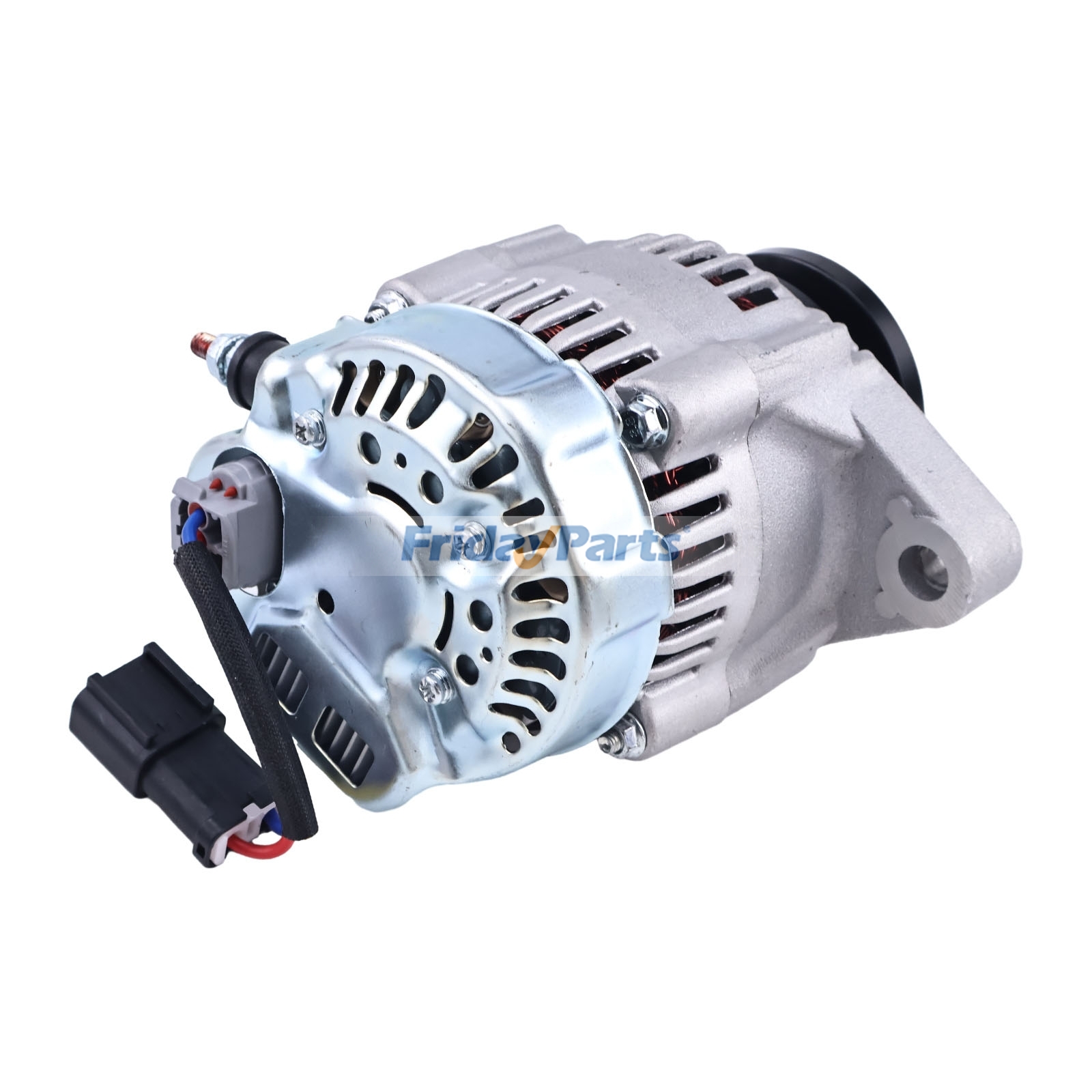Alternador de 12 V 60 A 1K411-64010 1K411-64013 para motor Kubota D1803 V2203 V2403 Cargadora Hitachi LX20-7 LX30-7 LX40-7 para Excavadora Para HITACHI FridayParts