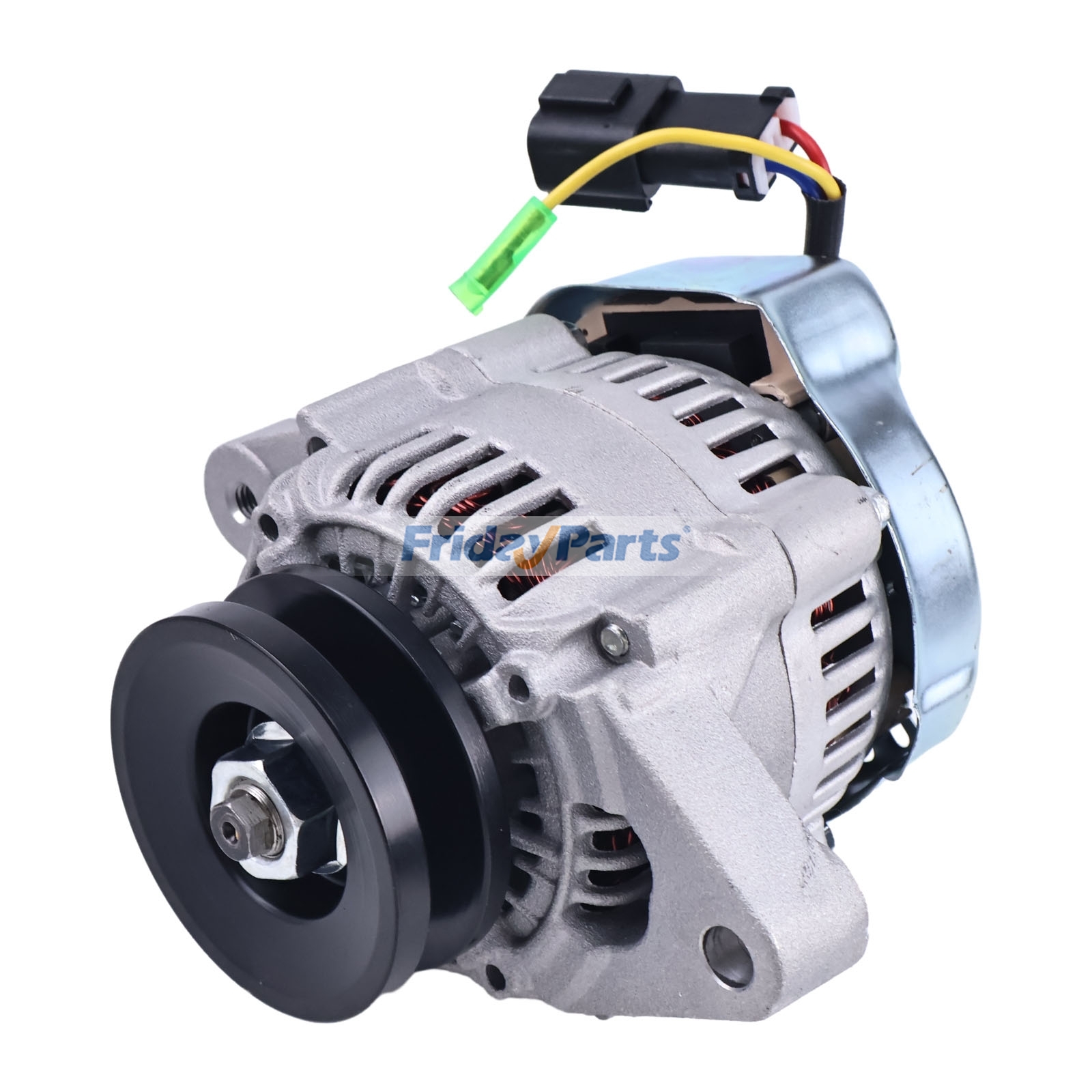 Alternador de 12 V 60 A 1K411-64010 1K411-64013 para motor Kubota D1803 V2203 V2403 Cargadora Hitachi LX20-7 LX30-7 LX40-7 de FridayParts