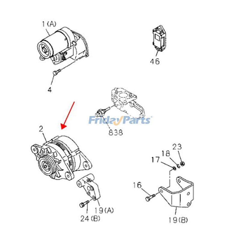 FridayParts 12V Alternator