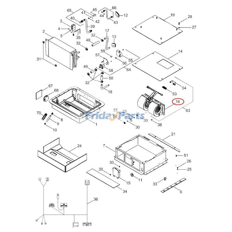 FridayParts Blower Motor