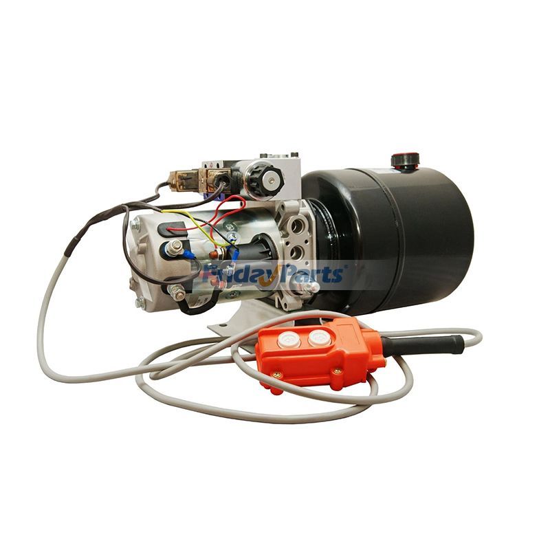 12V DC Double Acting Hydraulic Power Unit 6 Quart Steel Tank With Remote Control HPU-SR-12VDC-DA-06 for Dump Trailer Scissor Lift Table