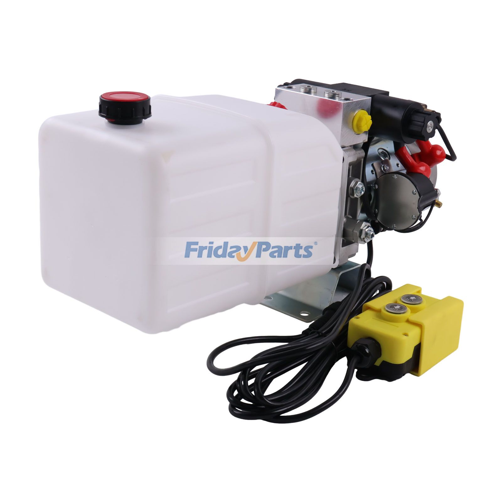 12V DC Double Acting Hydraulic Power Unit 6 Quart Tank With Remote Control HPU-PR-12VDC-DA-06 for Dump Trailer Scissor Lift Table