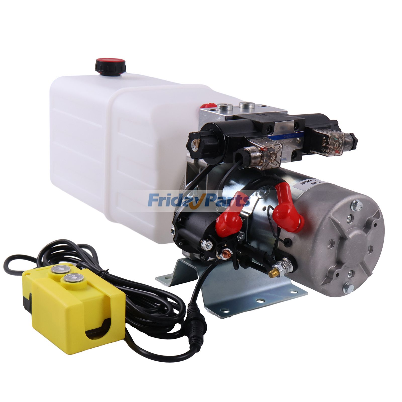 12V DC Double Acting Hydraulic Power Unit 8 Quart Tank With Remote Control HPU-PR-12VDC-DA-08 for Dump Trailer Scissor Lift Table