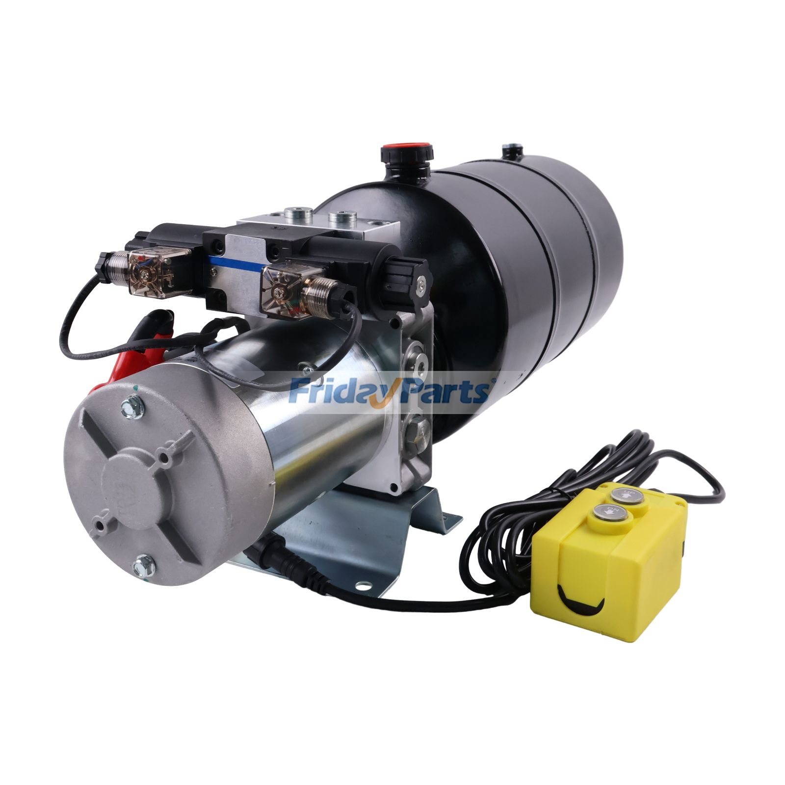 12V DC 複動式油圧ポンプ電源ユニット 10クォート スチールタンク リモコン付き HPU-SR-12VDC-DA-10 ダンプトレーラーシザーリフトテーブル用