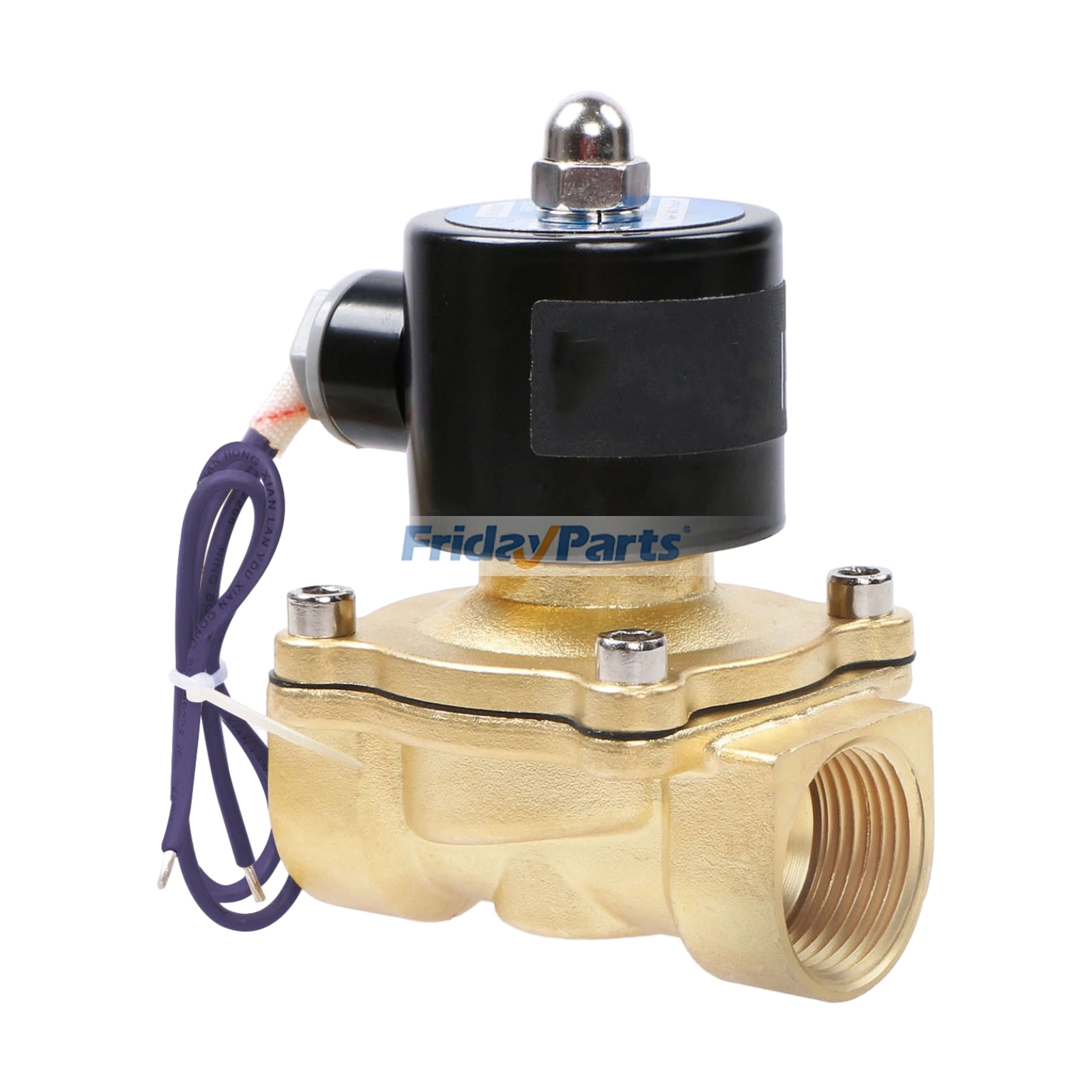 12V DC Normally Closed 1" Brass Electric Solenoid Valve - Replaces U.S. Solid USS2-00003