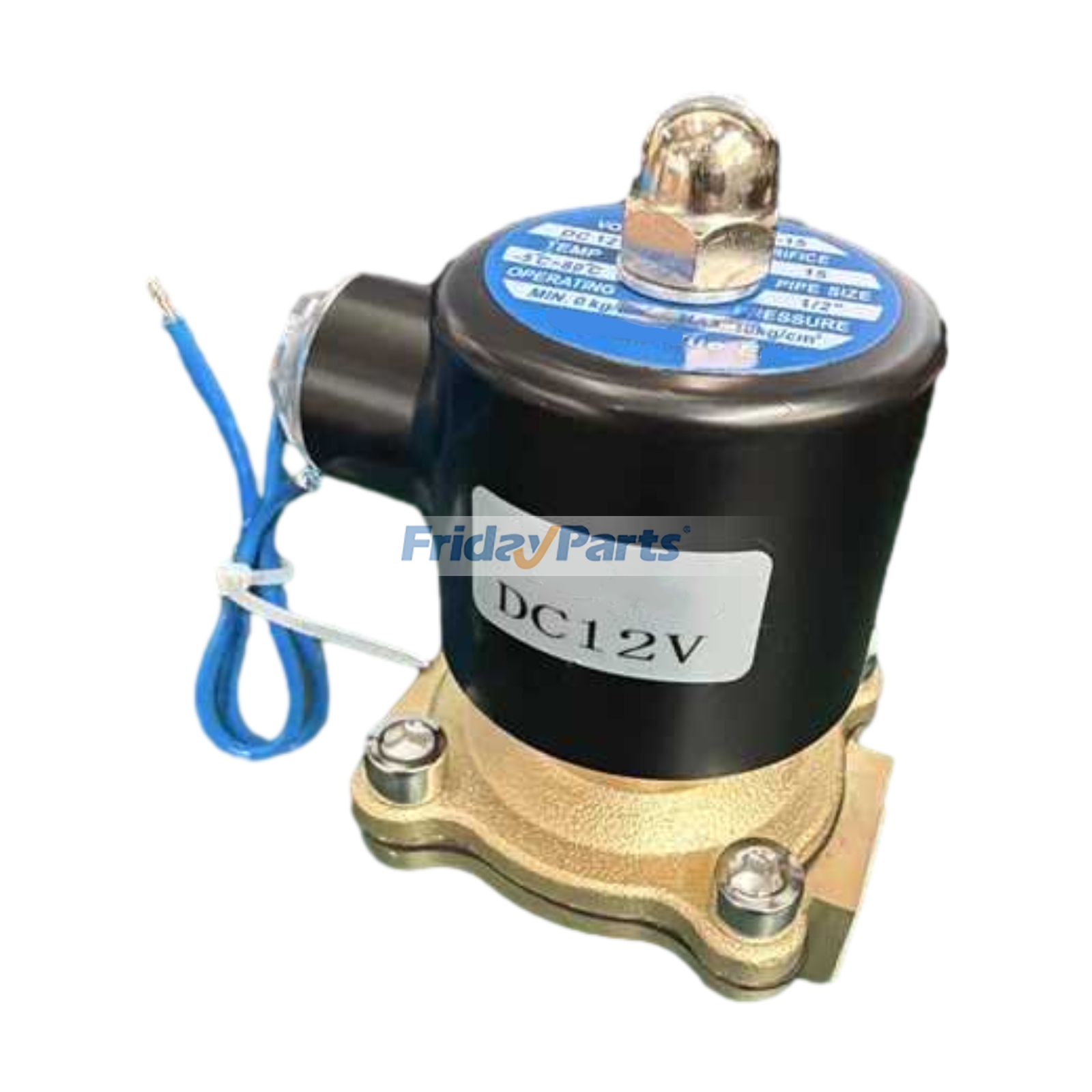 12V DC Normally Closed 1" Brass Electric Solenoid Valve - Replaces U.S. Solid USS2-00003