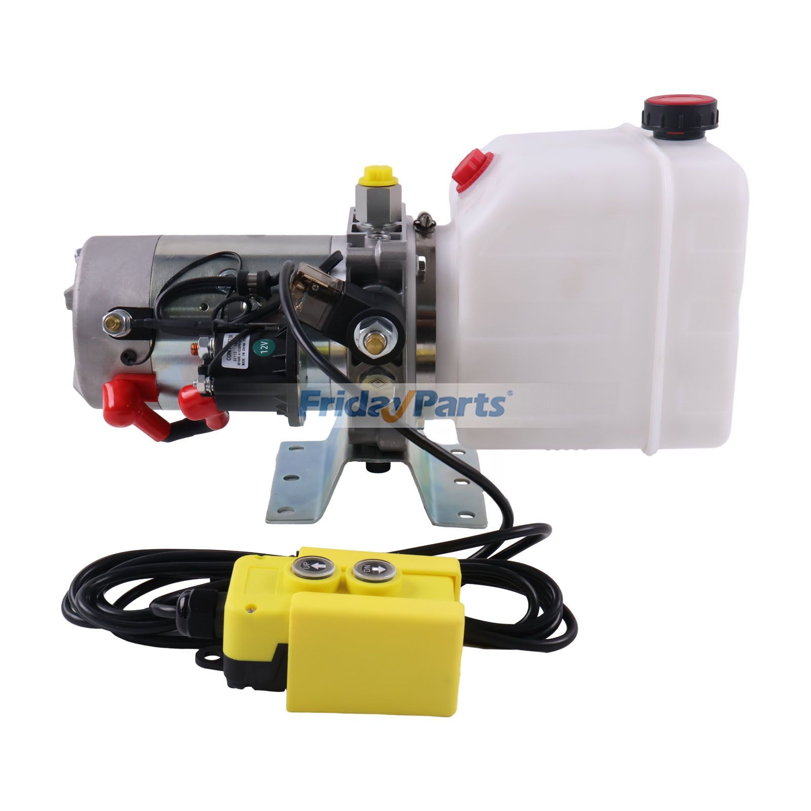 他ブランド用用12V DC 単動油圧ユニット 4クォートタンク リモコン付き HPU-PR-12VDC-SA-04 ダンプトレーラーシザーリフトテーブル用