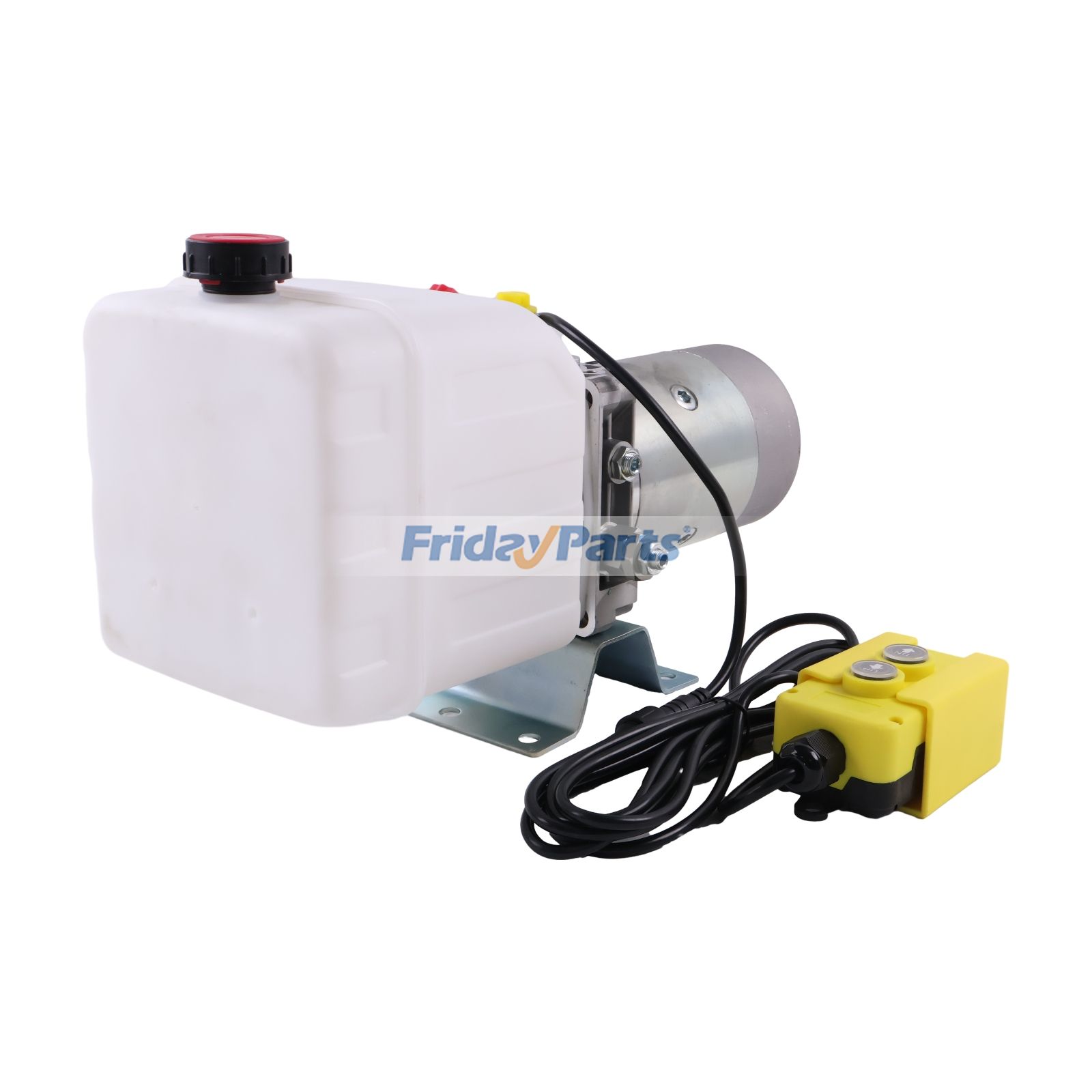 Groupe hydraulique simple effet 12 V CC, réservoir de 4 litres, avec télécommande HPU-PR-12VDC-SA-04, pour table élévatrice à ciseaux pour remorque à benne basculante