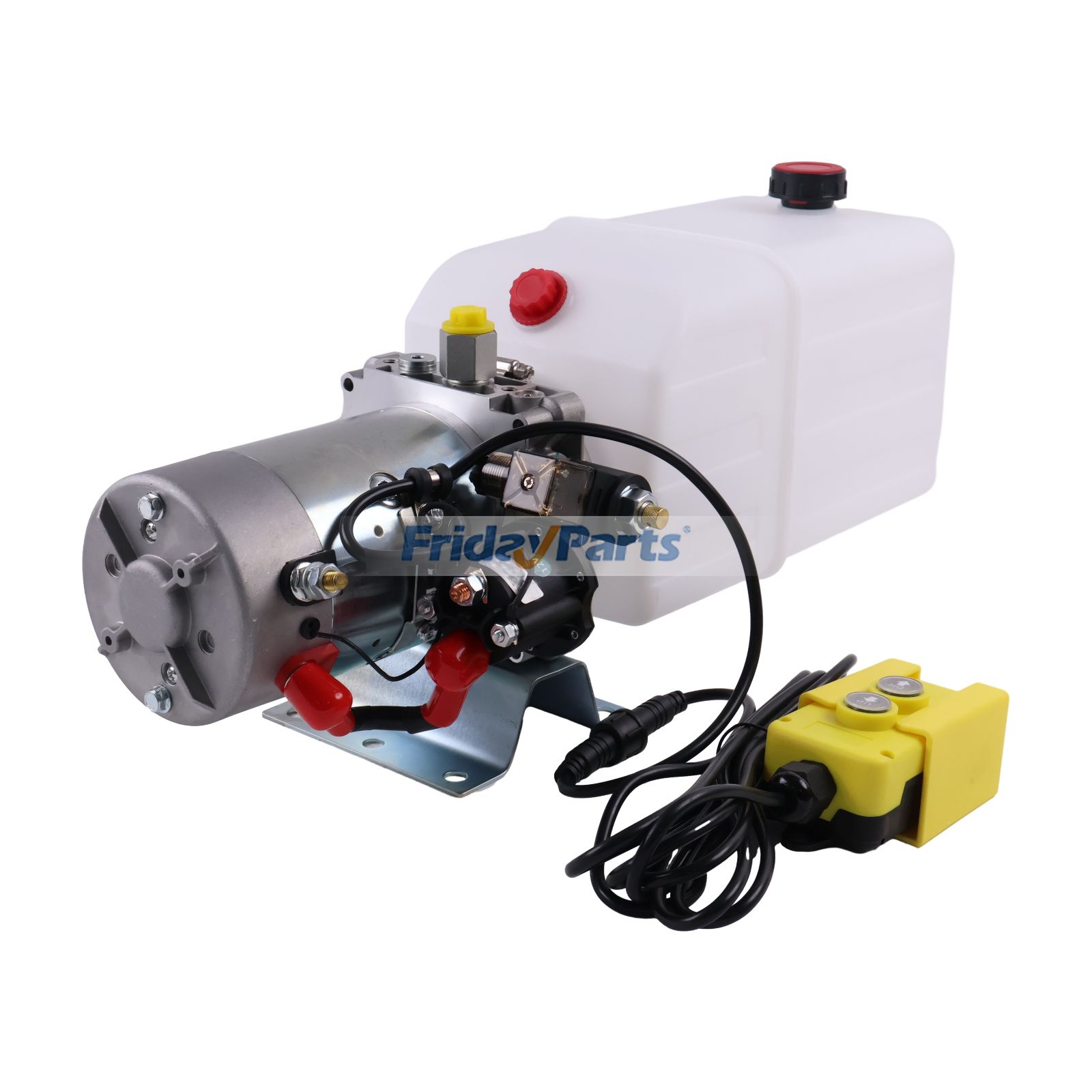 12V DC Single Acting Hydraulic Power Unit 8 Quart Tank With Remote Control HPU-PR-12VDC-SA-08 for Dump Trailer Scissor Lift Table