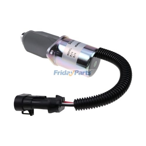 Électrovanne D'arrêt Carburant 12V 1504-12C2U1B1 - Solénoïde Pour Moteur Groupe électrogène, Pelle Mécanique - Boîtier Acier, Bobine émaillée