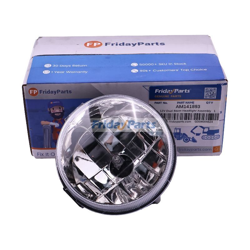 12V Dual Beam Headlight Assembly AM141893 for John Deere XUV550 XUV560E XUV590i XUV825i UV72 Utility Vehicle
