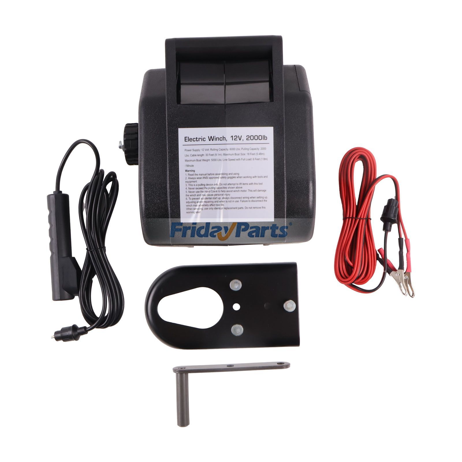 海洋 一方向手動引き出し式電動ウインチ