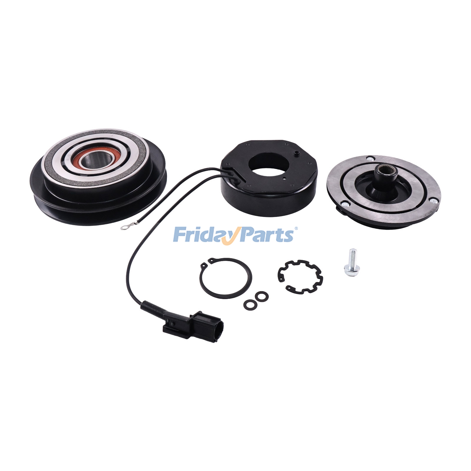 12V DV9 1PK 133mm A/C Compressor Clutch 1A2A1-13100 for Sany Excavator SY35U SY55U