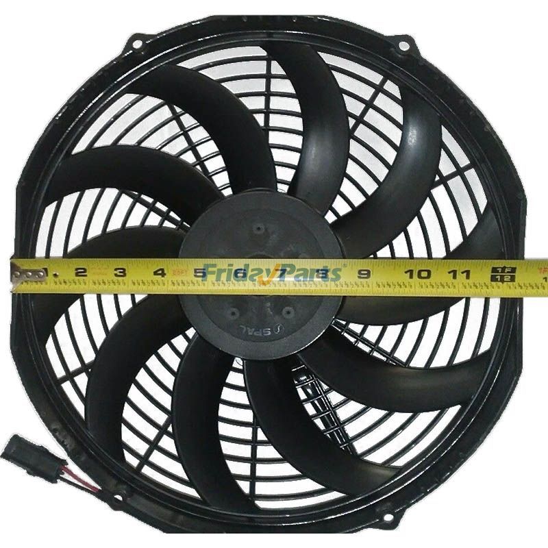 FridayParts 12V 12" Low Profile Cooling Fan