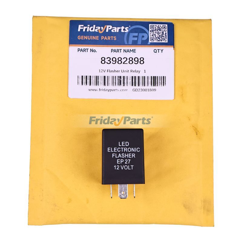 12V Flasher Unit Relay 83982898 for CASE TR270 JX100U JX1070U SR130 SR150 SR160 SR175