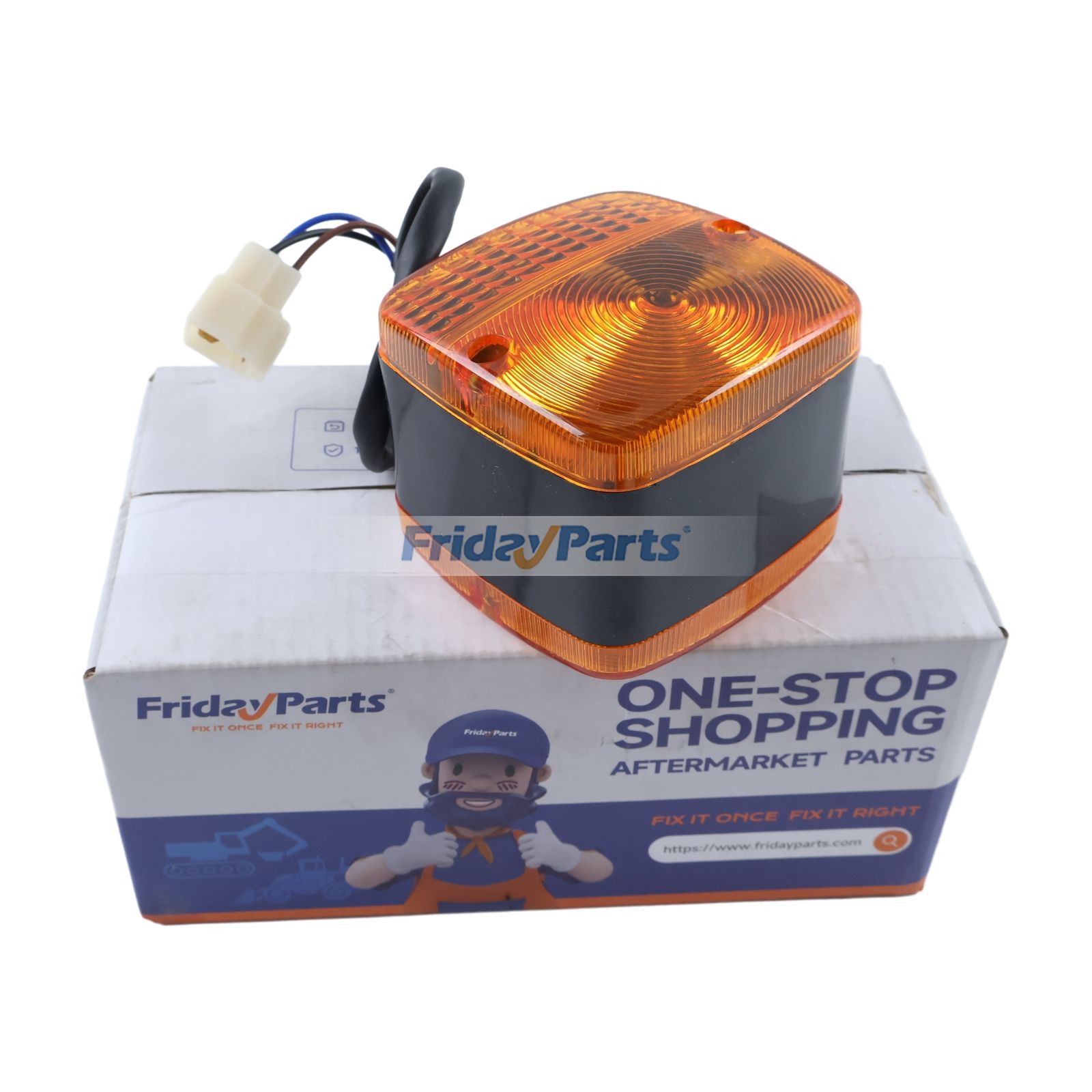 12V Front Flasher Lamp Assembly 37B-1EH-2010 for Komatsu Forklift FD20/25-12 FD28/30-12 FG10/15-16 FG20/25-12