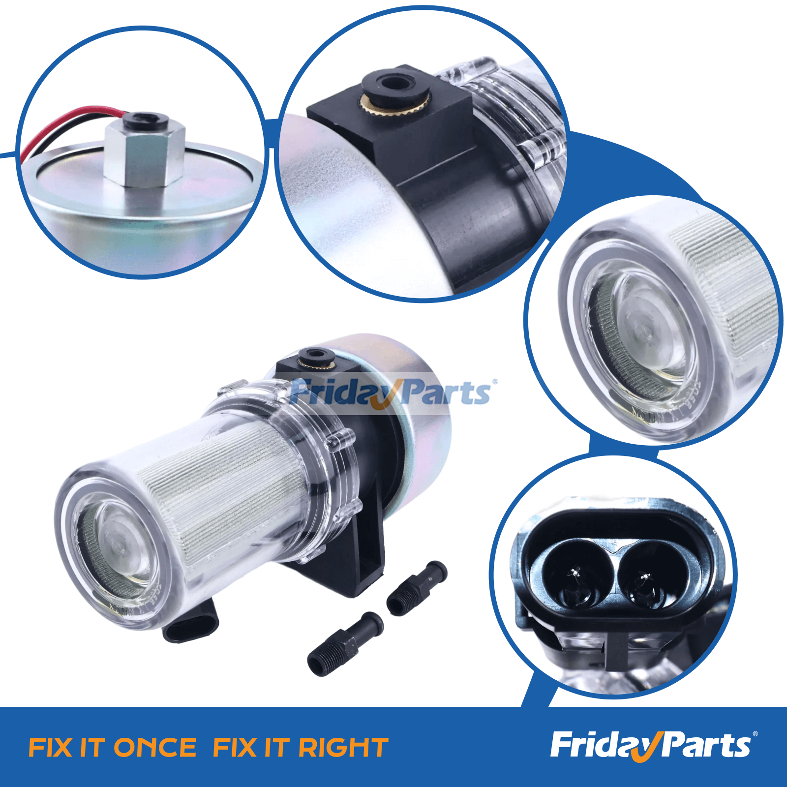 Bomba de combustível 12V 30-01108-03 41-7059 para unidade de refrigeração Thermo King MD KD RD TS URD AMD-M1 CD-Max JD-I KD-II LND-II UMD-II TD-II FridayParts