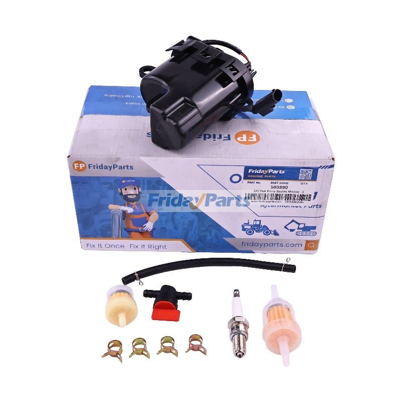 12V Fuel Pump Electric Module 593890 for Briggs & Stratton Engine 23HP 33HP 40HP With Electronic Fuel Injection Lawnmower