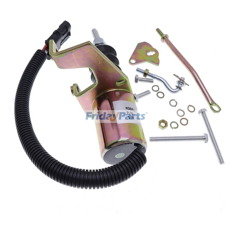 12V Fuel Shutdown Kit for Deutz JLG Boom Lift for Aerial Work Platforms,Engine