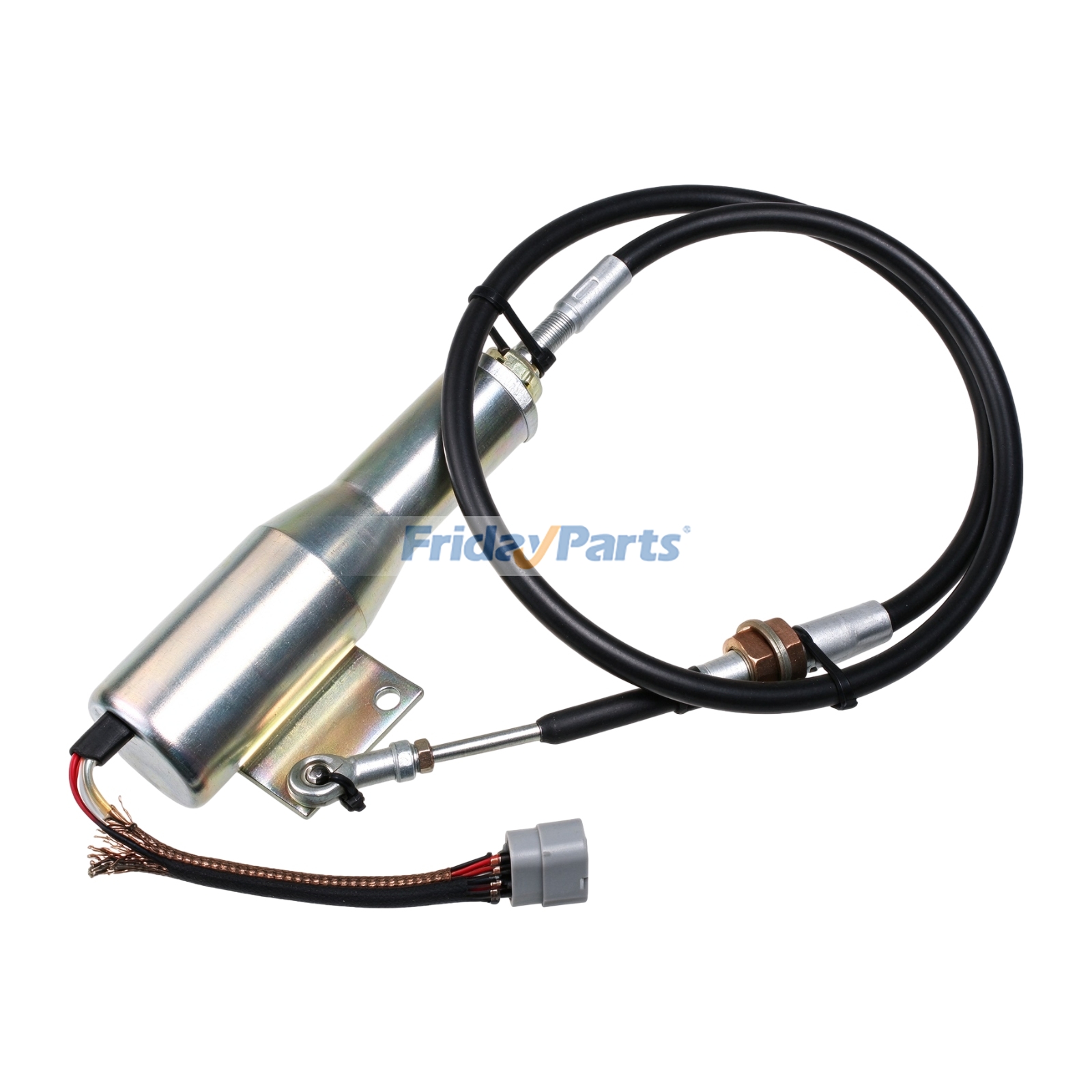 12V Fuel Shutoff Solenoid Valve SA-4744-12 for Daewoo Excavator DH220-5