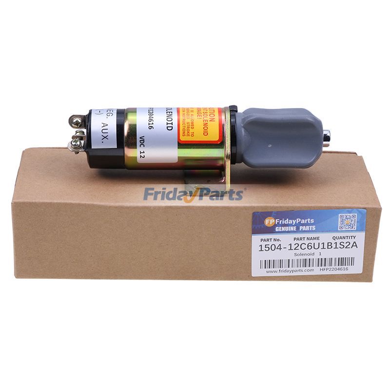 12V Fuel Stop Solenoid 1504-12C6U1B1S2A for Woodward