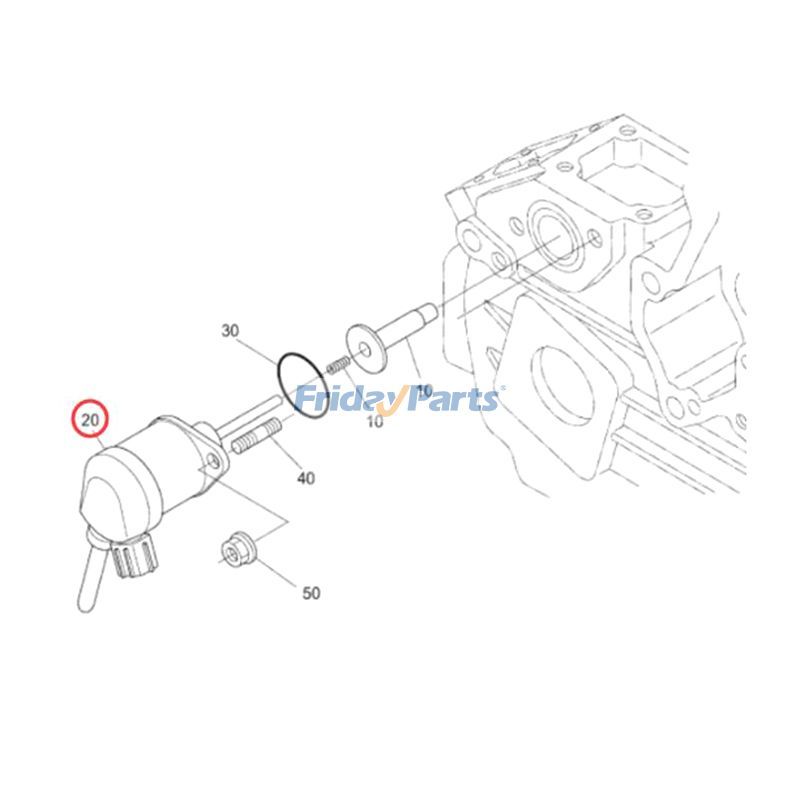 12V Fuel Stop Solenoid for Kubota in Stock in China,USA,United Kingdom