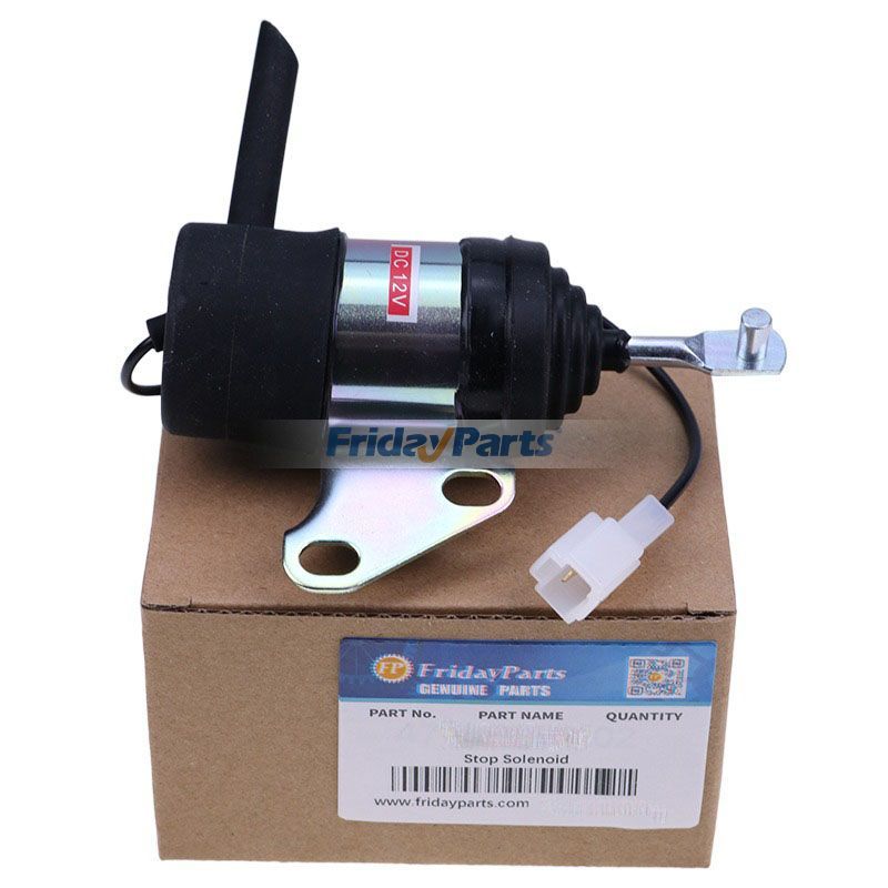 Solénoïde D'arrêt De Carburant 12V 3 Bornes Pour Kubota 1G577-60010 1G