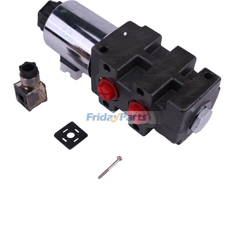 他ブランド用用12V 油圧ダイバータバルブ DV90-08S 24 GPM 3625 PSI 最大動作圧力 6 ポート ダブルまたはシングル アクティング シリンダー用