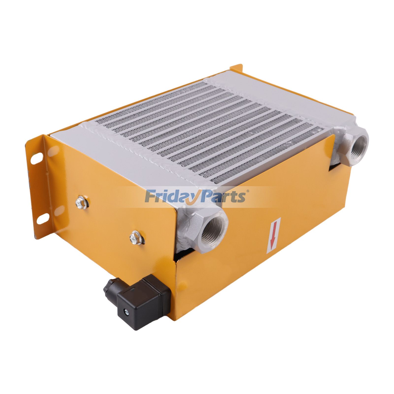 Radiateur D'Huile Hydraulique AH0607T-CA Refroidi Par Air - Ventilateur 12V, 40L/min, 1.05kW - Refroidisseur Aluminium Plaques Et Ailettes G3/4