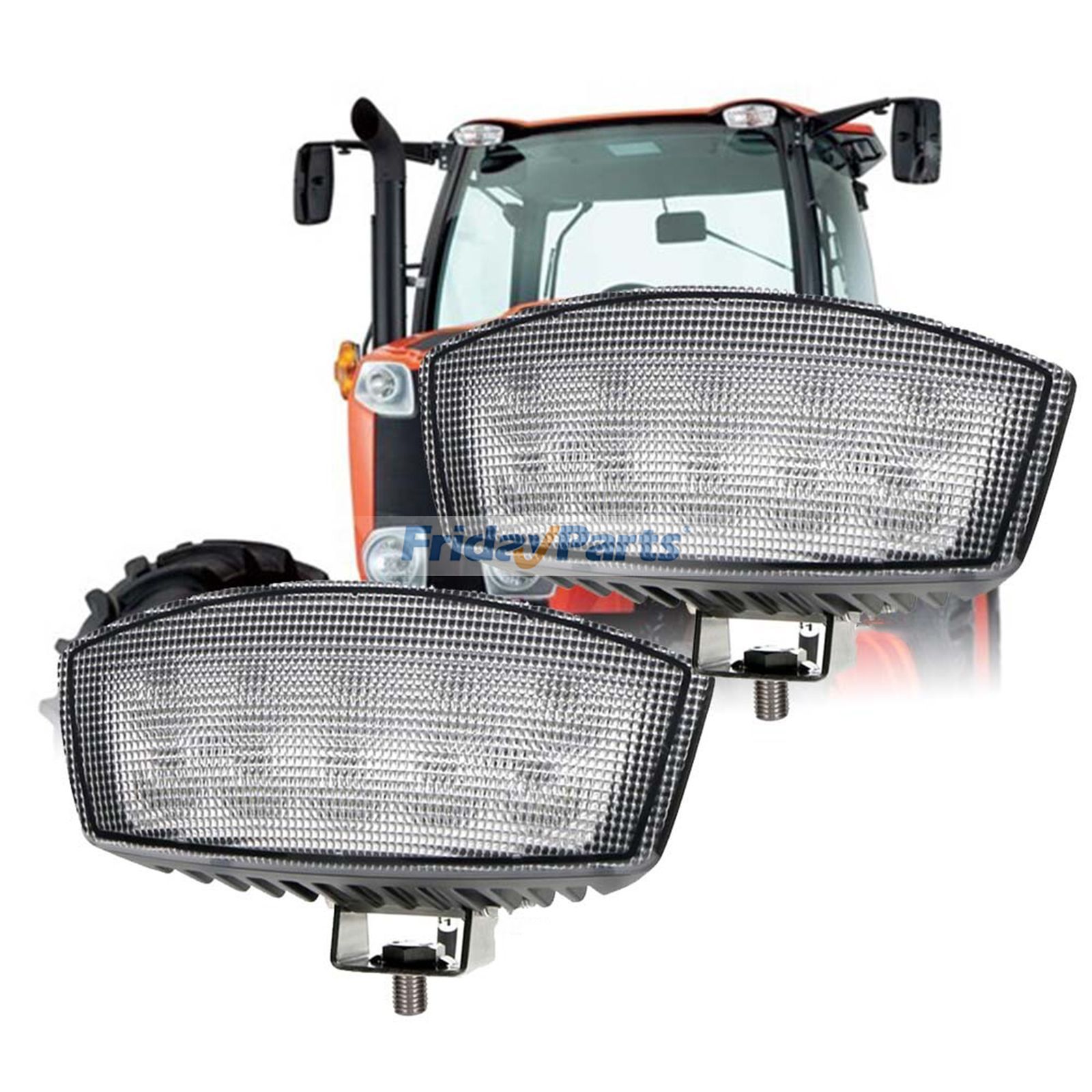 2 Pieces 12V LED Work Light TD170-75300 for Kubota Tractor B L M M6 ST and STW Series