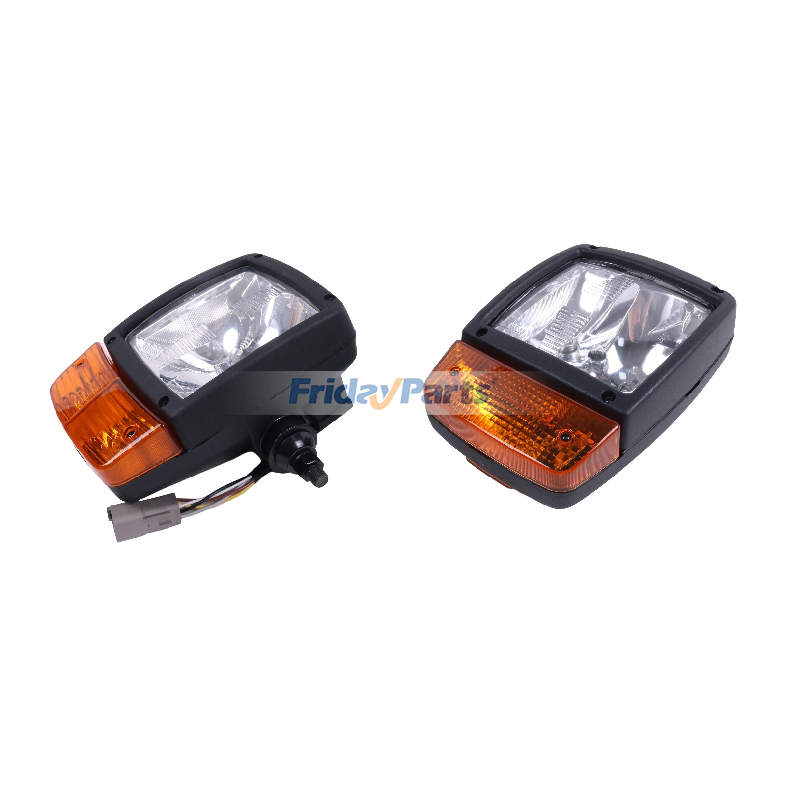 12V Left / Right Hand Headlight AXE72078 AXE72079 for John Deere Engine 6090 6125 6135 Tractor 9120 9230 9320 9330 9420 9430T 9460R 9520R 9630 9620RX