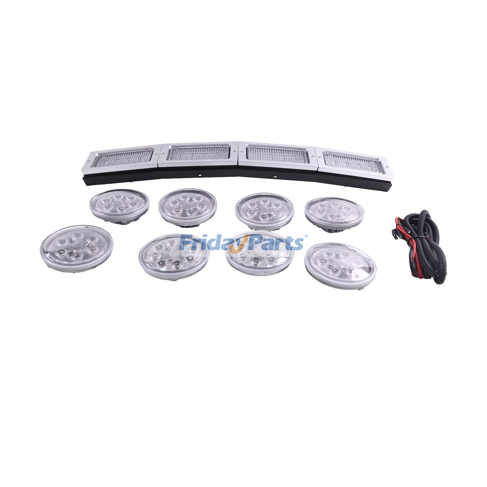 Kit de conversión de luz LED de 12 V para la parte delantera de la cosechadora Gleaner N6 de Allis Chalmers de FridayParts