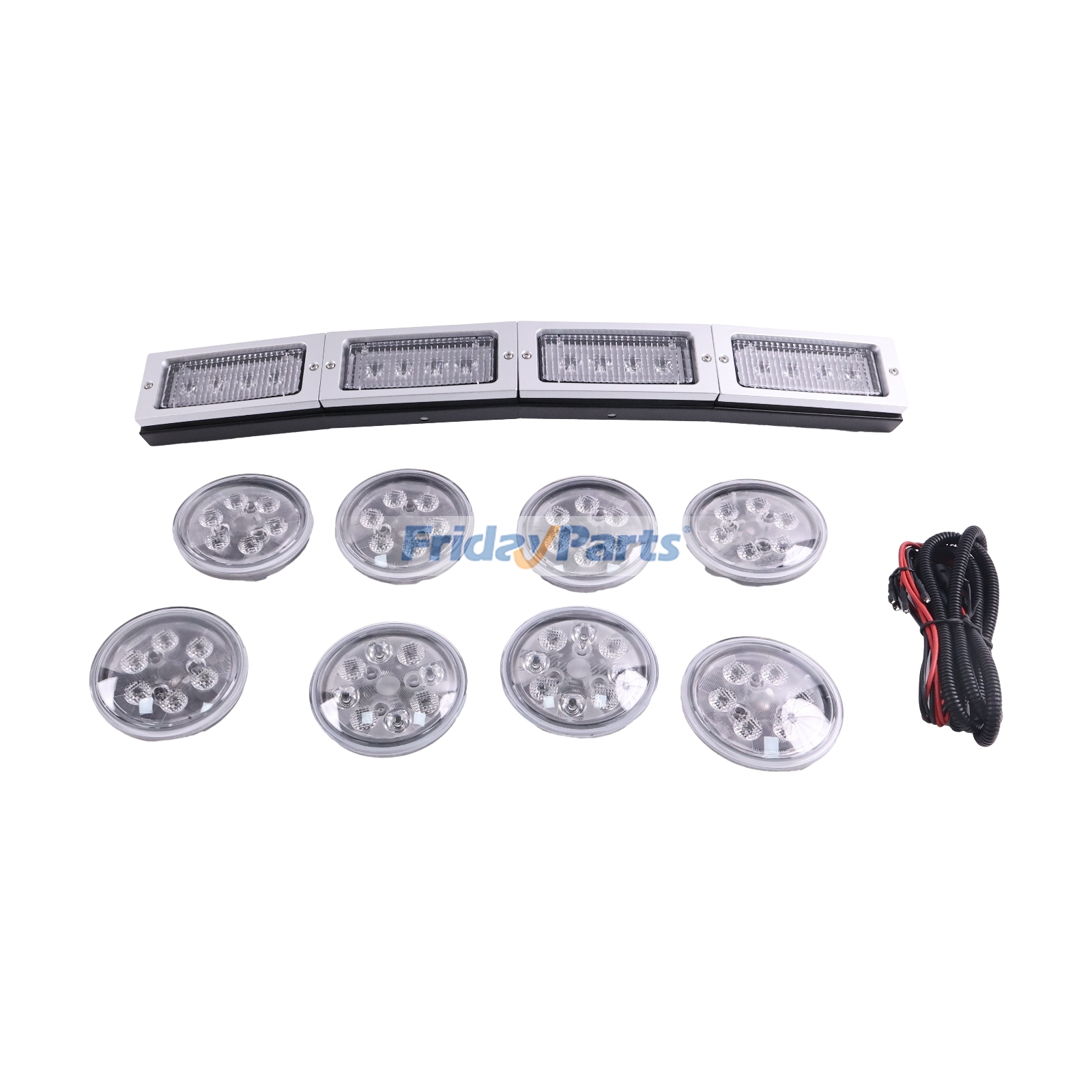 Kit de conversión de luz LED frontal de 12 V para tractor John Deere 4555 4755 4955 4560 4760 4960 para Tractor