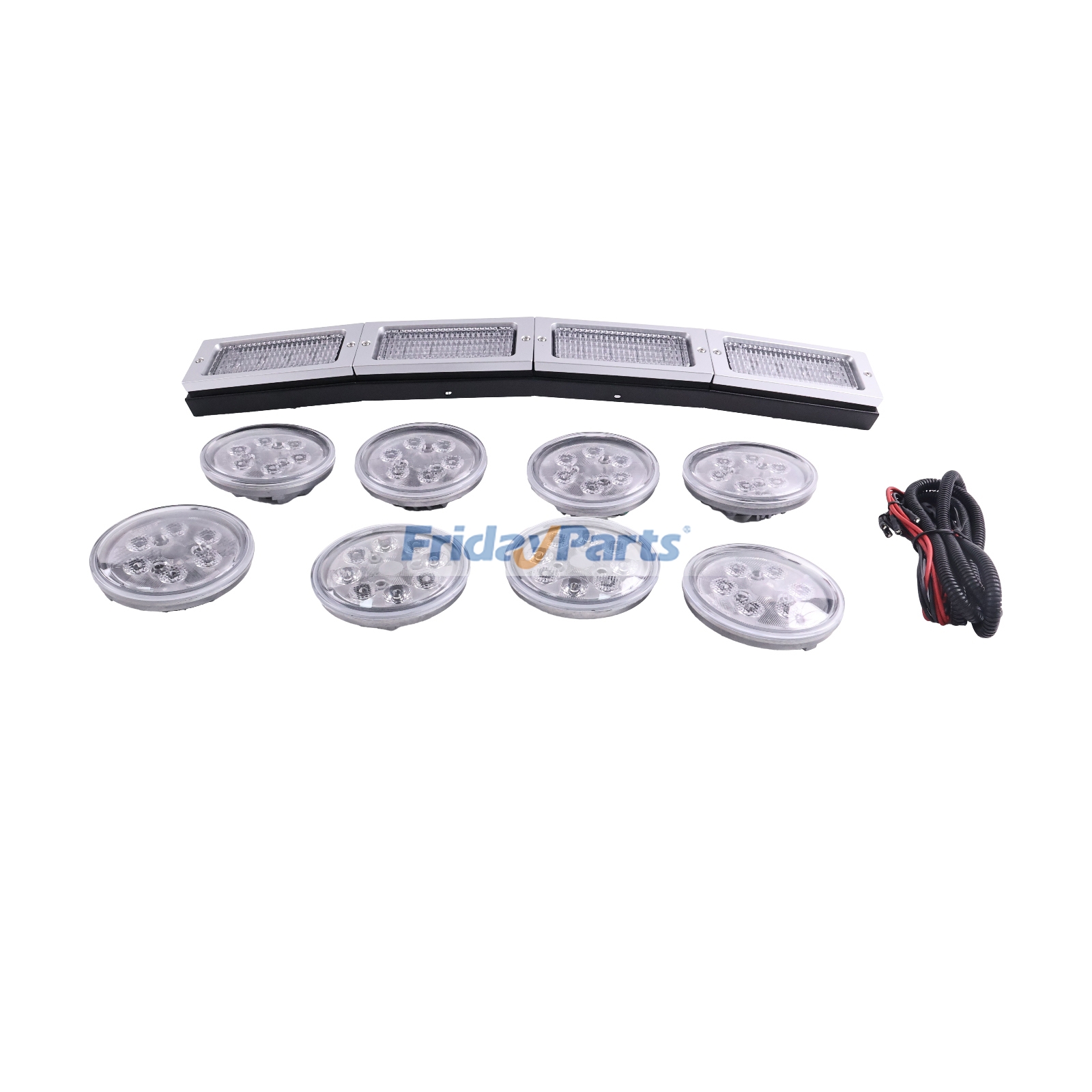 Compra Kit de conversión de luz LED frontal de 12 V para tractor John Deere 4555 4755 4955 4560 4760 4960 en Fridayparts