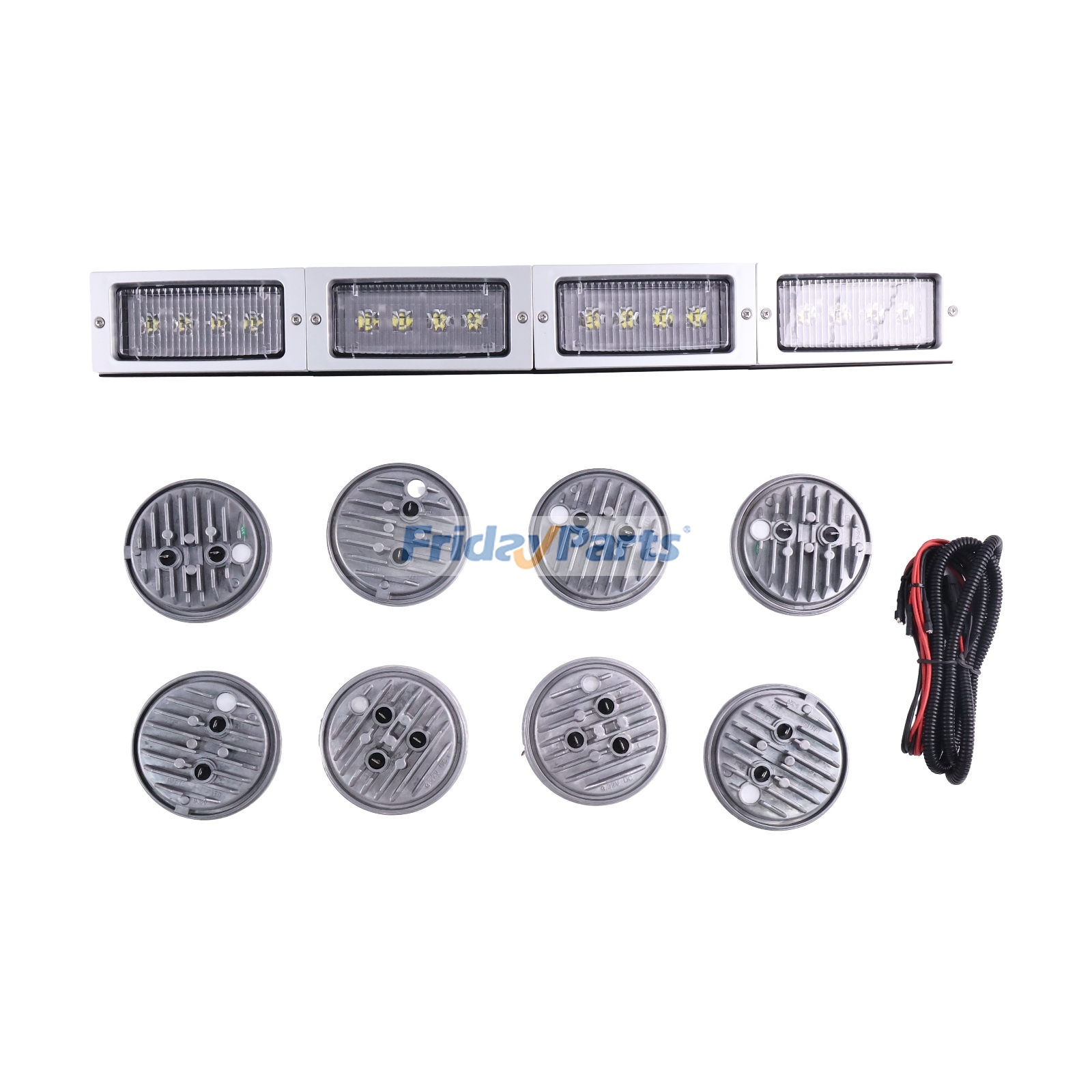 Kit de conversión de luz LED frontal de 12 V para tractor John Deere 4555 4755 4955 4560 4760 4960 para Tractor