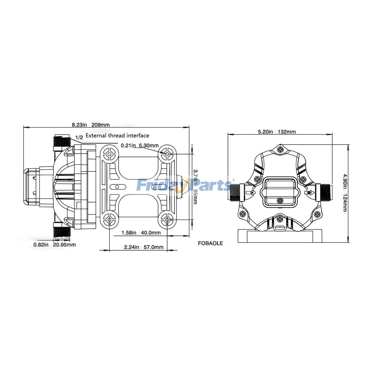 その他の農業機械 ポータブルダイヤフラムポンプ