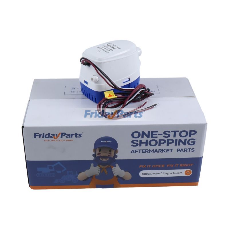 12V Rule 25SA 600GPH 750GPH Automatic Marine Bilge Pump Submersible with 3/4" Hose Connection 25S