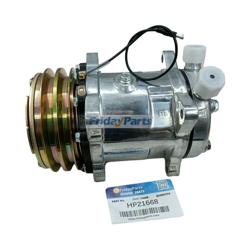 12V Sanden SD5H14 A/C Compressor SKI6664 for Freightliner MCL 6.7L Mack GU8