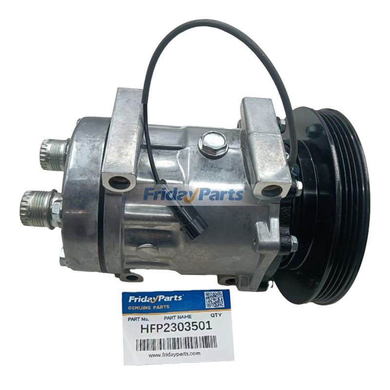 12V SD7H15 A/C Compressor 4105 47693200 84356660 for CASE Loader 121F 21F 221F 321F 570NXT 580N 580SN 590SN