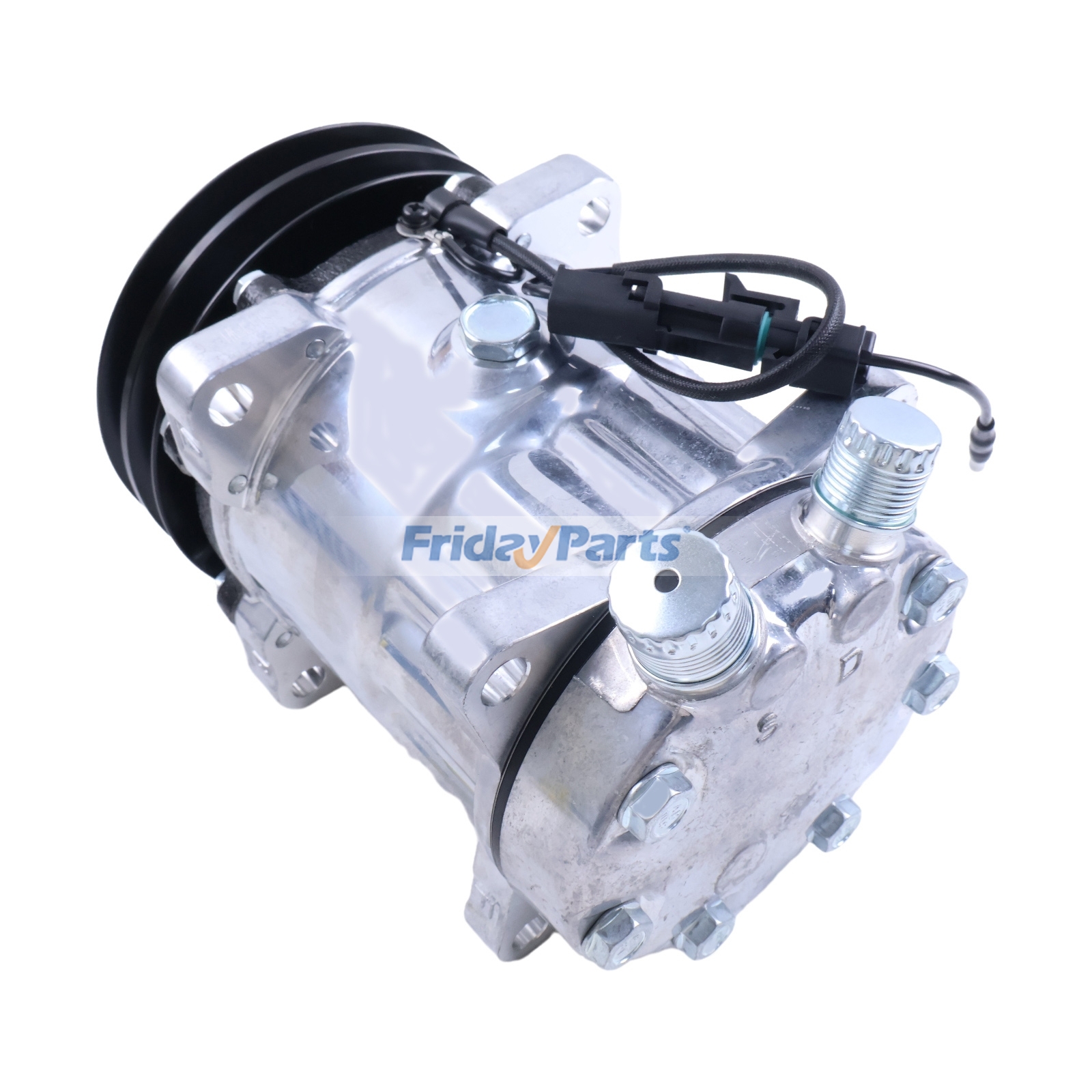Compresor de aire acondicionado SD7H15 de 12 V, números de pieza 22411179000 y 2259344000, para Hyundai Excel 1986-1989, Jeep Wagoneer 1985-1990, Mazda 626 1982-1985 y Peterbilt 379 1995. de FridayParts