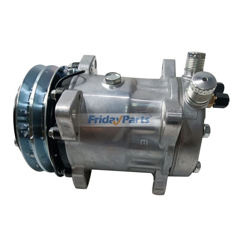 12V SD7H15 A/C Compressor 87026034 for New Holland Loader L180 L185 L190 LS180.B LS185.B LS190.B C185 C190 LT185.B LT190.B