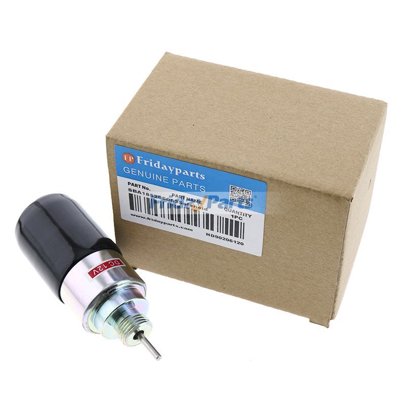 Solénoïde d'arrêt de carburant 12 V SBA185206083 pour moteur Shibaura ISM N844 tracteur New Holland TC18 TC21 TC23 TC24D TC25 TC29 TC30 TC33 TC34 TC35 TC40 TC45